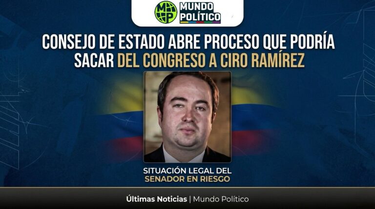 Consejo de Estado abre proceso que podría sacar del Congreso al senador Ciro Ramírez