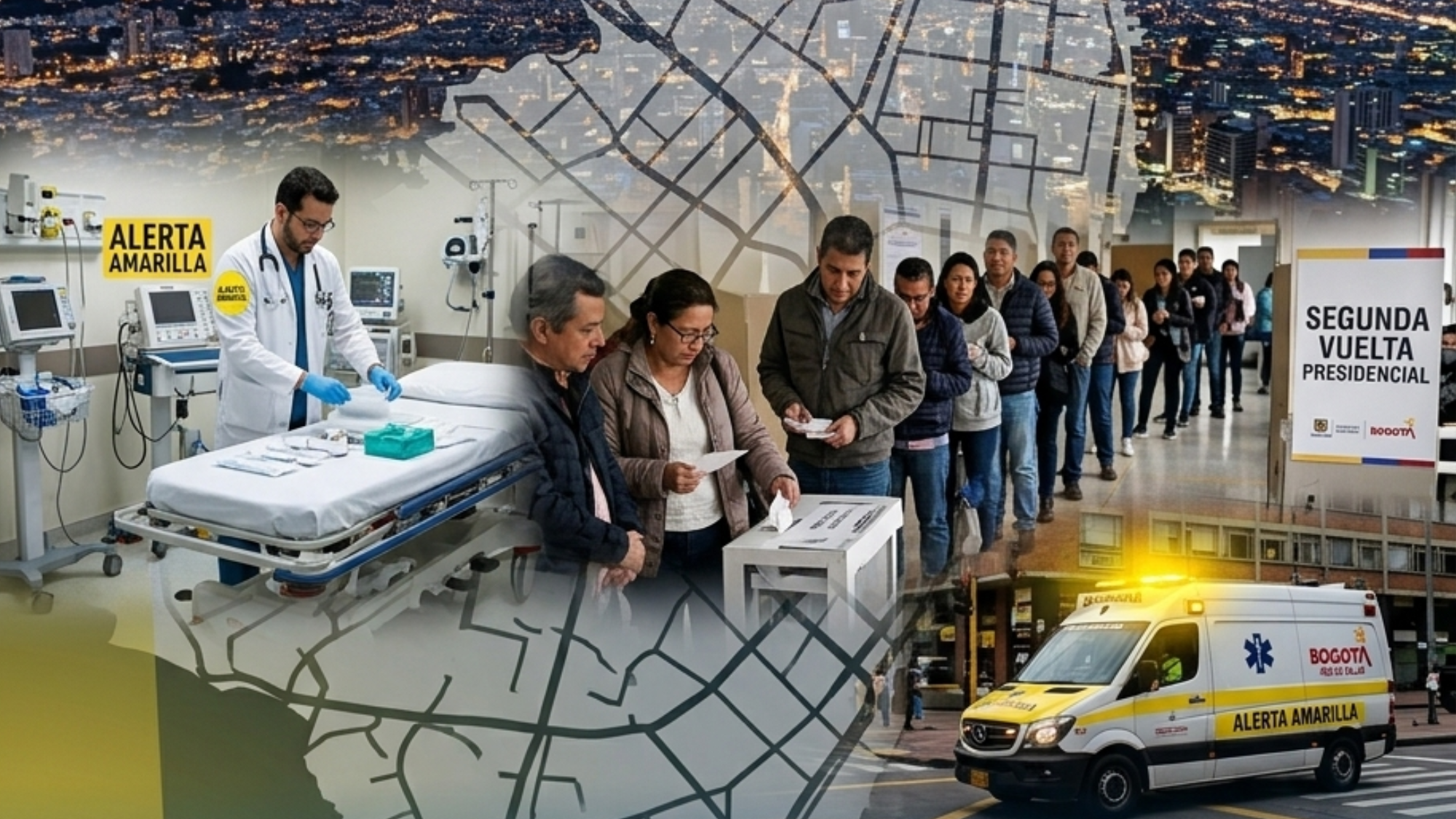 Bogotá declara Alerta Amarilla en la red hospitalaria por la segunda vuelta presidencial