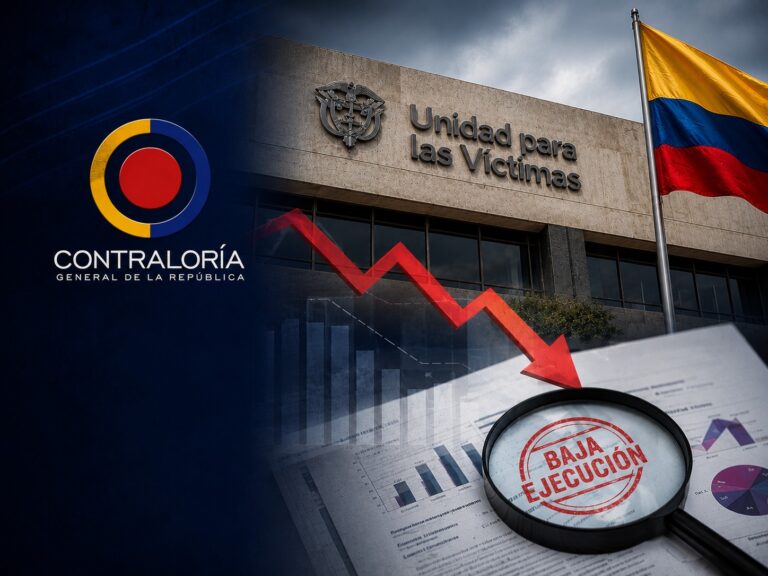 Contraloría detecta baja ejecución presupuestal en la Unidad para las Víctimas y hallazgo fiscal por $33.009 millones
