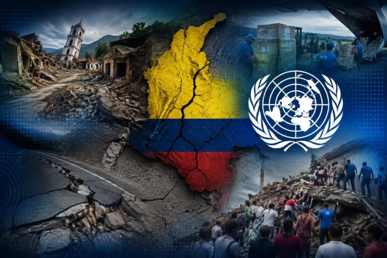 ONU ofrece apoyo a Colombia tras terremoto de 7,4 que deja más de un centenar de muertos