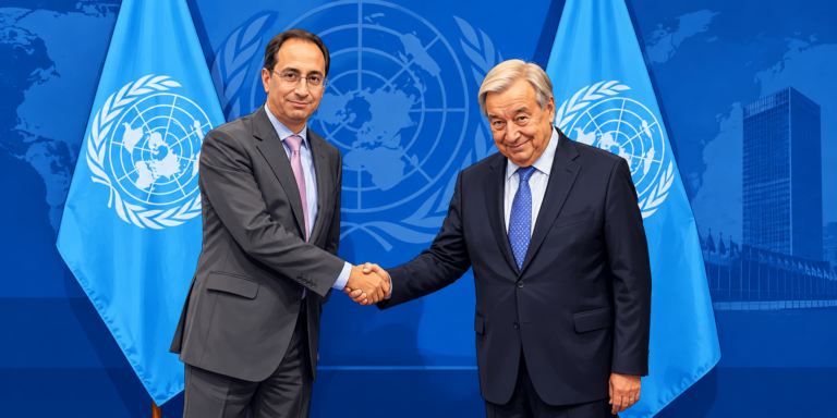 Guterres y vicepresidente José Manuel Restrepo abordaron apoyo de la ONU a Colombia y lucha contra el crimen organizado
