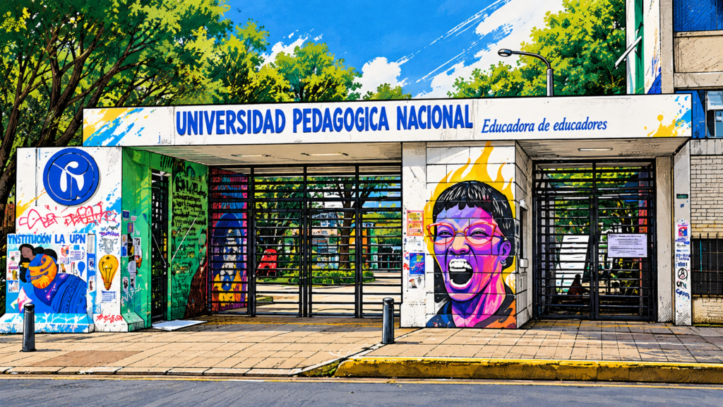 Universidad Pedagógica Nacional defiende autonomía universitaria y cuestiona intervención de la Fuerza Pública