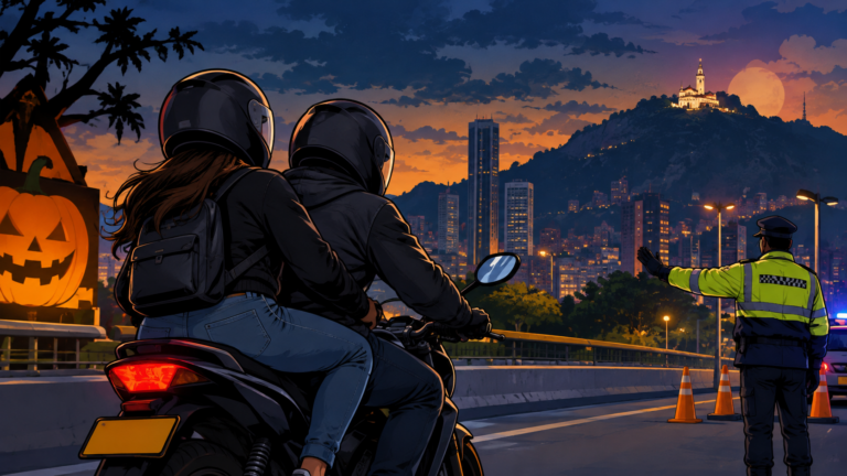 Bogotá restringirá el parrillero en moto y la circulación en 19 corredores por Halloween